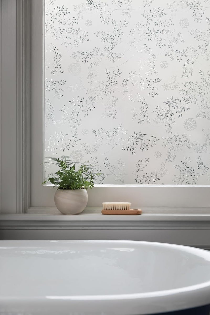 Artscape Elderberry | Decorative Privacy Window Film with Textured Glass Pattern | Non-Adhesive & UV Protection | Easy to Apply & Removable | 24 x 36 Inches | Made in USA - Image 2